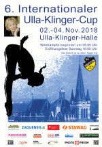 SV Neptun 1910 Aachen e.V. Plakat zum 6. Ulla-Klinger-Cup 2018 Wasserspringen