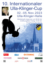 SV Neptun 1910 Aachen e.V. Plakat zum 10. Ulla-Klinger-Cup 2023 Wasserspringen