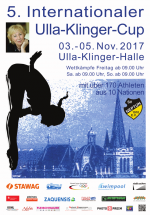 SV Neptun 1910 Aachen e.V. Plakat zum 5. Ulla-Klinger-Cup 2017 Wasserspringen