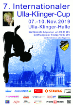 SV Neptun 1910 Aachen e.V. Plakat zum 7. Ulla-Klinger-Cup 2019 Wasserspringen